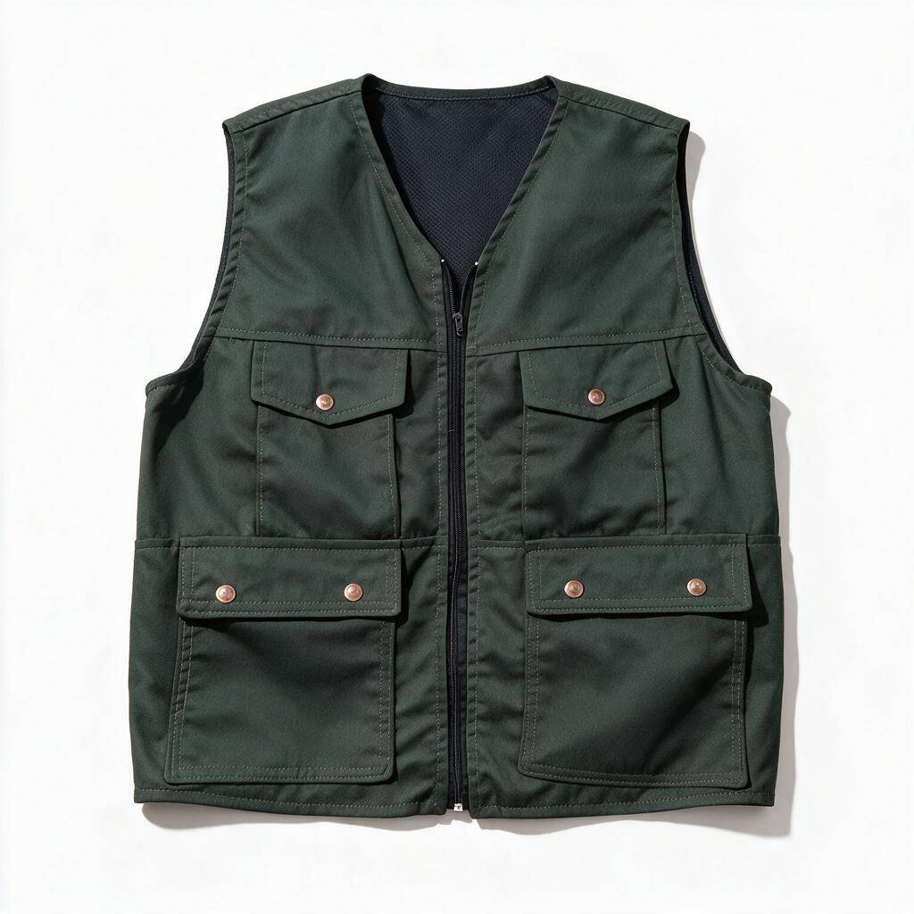 Chaleco Gabardina tipo fotógrafo para hombre