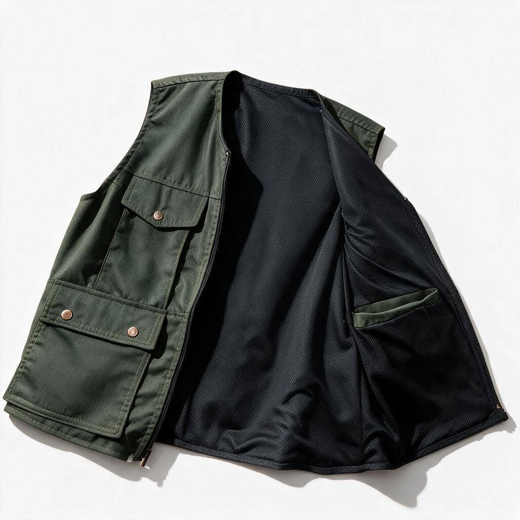 Chaleco Gabardina tipo fotógrafo para hombre