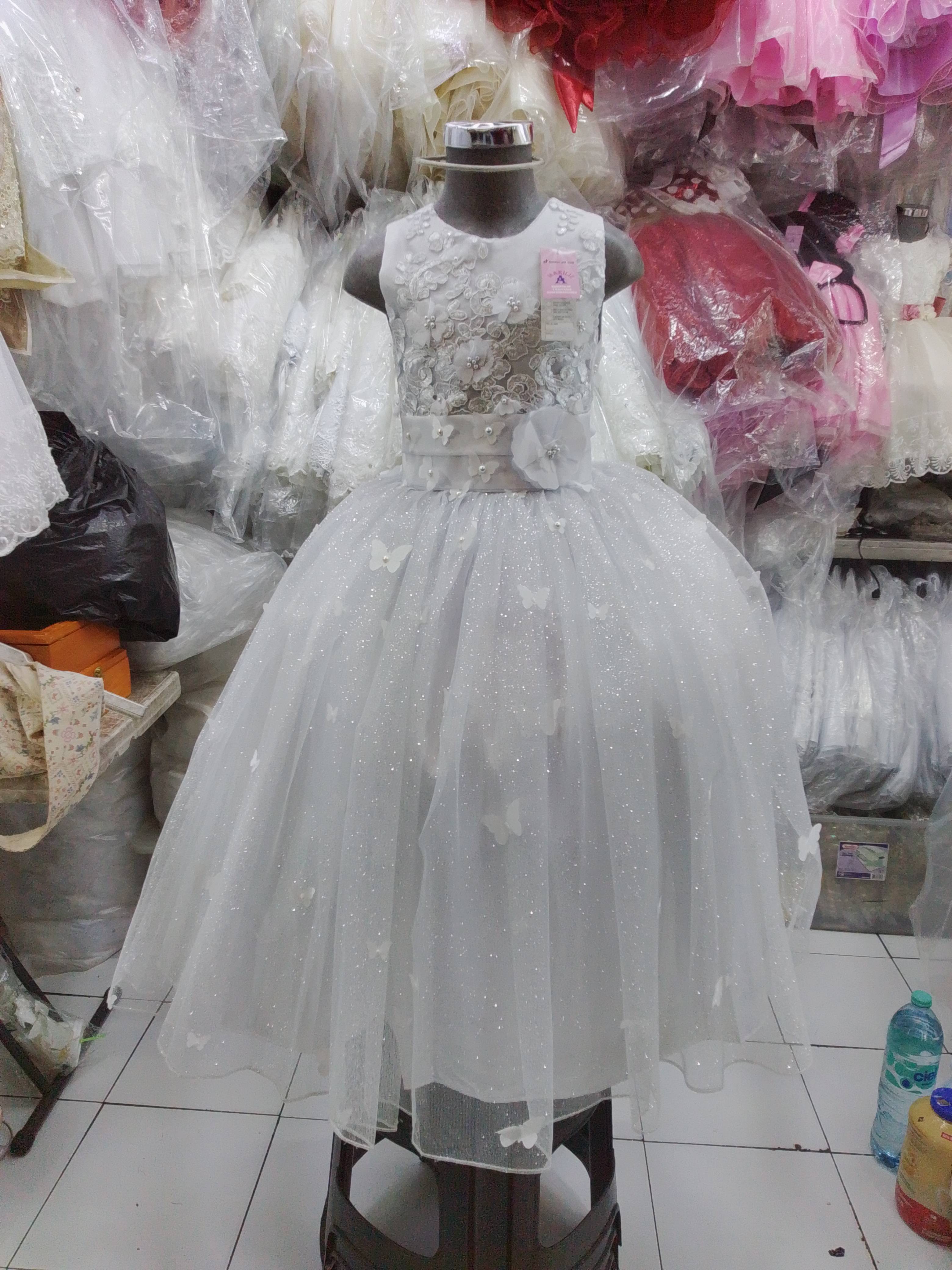 Vestido de Fiesta Mariposas glitter