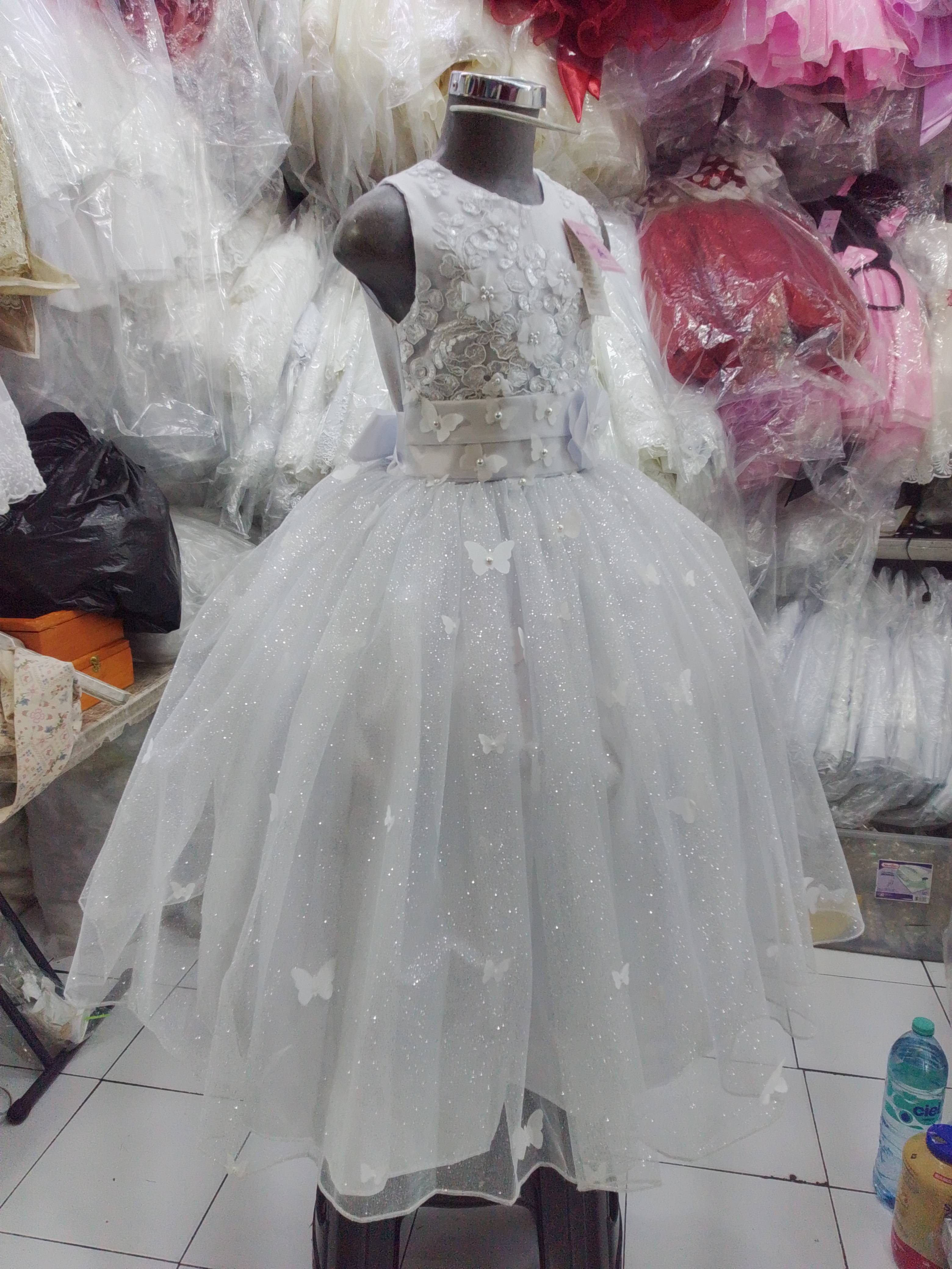 Vestido de Fiesta Mariposas glitter